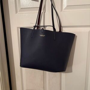 Lauren‎ Ralph Lauren reversible faux leather tote new with defects